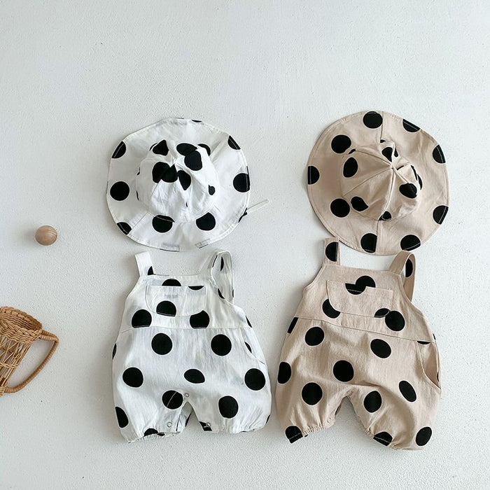 The Polka Dot Jumpsuit ( with hat )